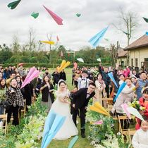 Paper Airplane Origami Wedding Scene Handmade Fold Origami Color Hand Throw Bar Atmosphere Props Finished Wedding Exclusive