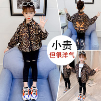 Girls spring and autumn coat little girl children dress foreign style net red jacket 6 explosions 7 coat 8 tide 9 years old