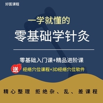 Learn acupuncture video tutorial system learning Chinese medicine self-study acupuncture and moxibustion Meridian Introduction to Advanced full set of teaching