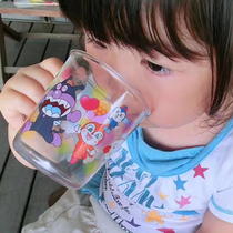 Spot Japan Imported Bread Superman Baby Transparent Water Cup Children Super Light Mouthwash Cup Anti-Fall Heat Resistant Toothbrushing Cup