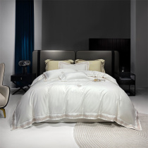 Swiss Intercontinental Hotel 120 double - strand long - dune cotton four - piece high - end bed suits are simple cotton