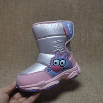 Export Russian winter warm princess snow boots containing real wool minus 30 degrees warm and snowproof girls boots