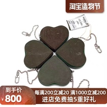 (Spot) HUMBLE heart-shaped wallet Coin Puese ancient military cloth love bag Coin wallet hanging bag