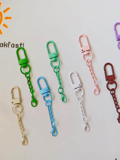캔디 색상 페인트 도어 버클 4 절 체인 랍스터 버클 펜던트 재료 DIY 보석 버클 액세서리 액세서리 캔디 색상 페인트 도어 버클 4 절 체인 랍스터 버클 펜던트 재료 DIY 보석 버클 액세서리 액세서리