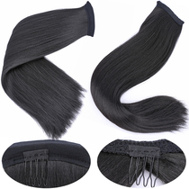 Antique Soft Straight Hair Row Queen Style Wig Studio Special Single Head Hair Drapery Ponytail Curved Hair Row