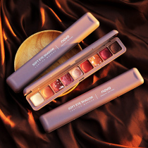 NOVO eye shadow 2020 new flash powder pearlescent waterproof student parity Brown ins Super fire retro eyeshadow plate