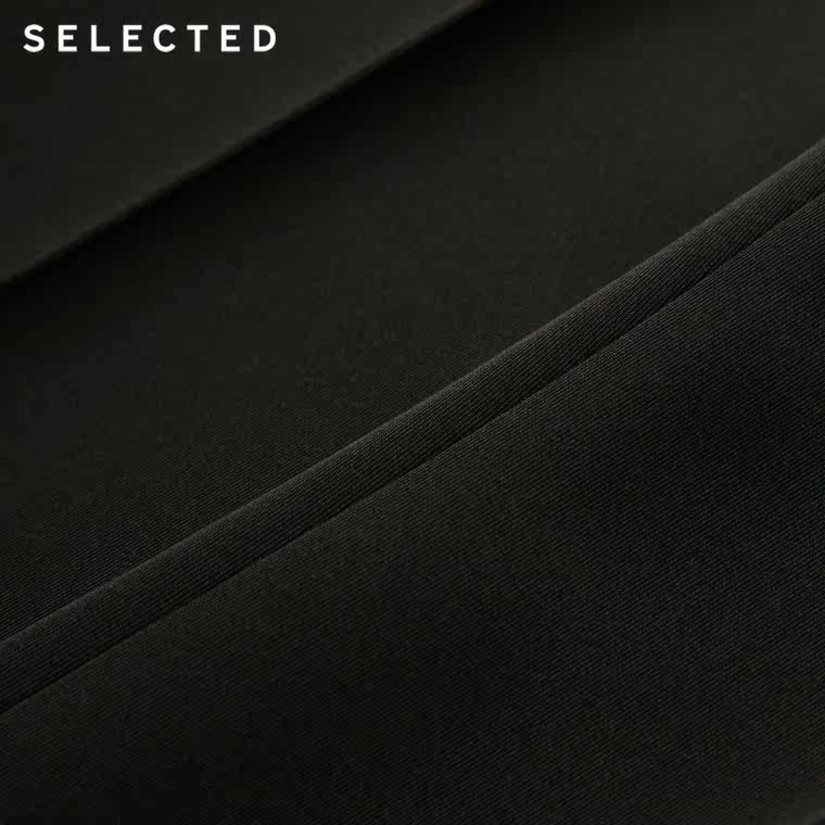 新品SELECTED思莱德高弹纯色紧身厚实含裤线女打底裤C|41543X001