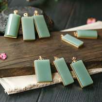 Taobao live inlaid pink green duck egg green unstructured