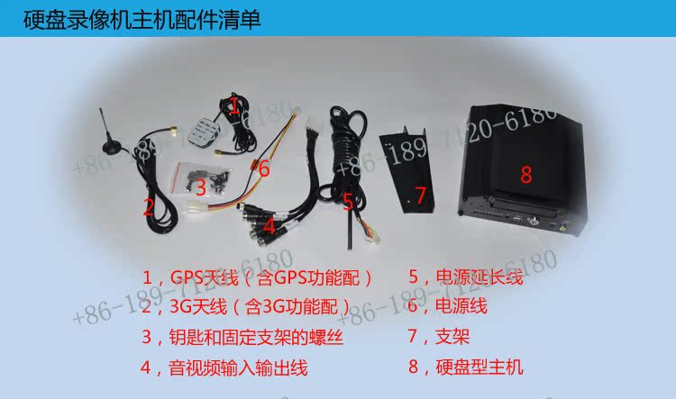 Видеорегистратор 3g车载硬盘录像机套装gps行车记录仪 手机监控 sd卡 3g视频监控 Видеорегистратор 3g车载硬盘录像机套装gps行车记录仪 手机监控 sd卡 3g视频监控