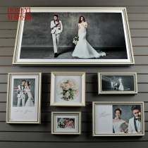 Photo Studio boutique photo frame 8-48 inch wedding photo enlarged production wall mounted frame frame simple development custom photo