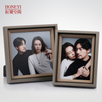 Photo frame wash photo 6-12 inch table making photo printing enlarged wall 16-36 inch solid wood picture frame customized