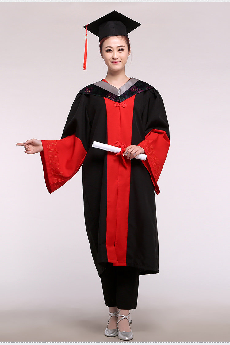 大学生学位服 博士服博士生流苏帽毕业季服装 批发定做厂家直销