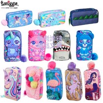 In Stock Australian Smiggle Kids Cute Cartoon Dual Layer Zipper Student Pencil Bag Pencil Case Starting Gift