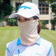 TTYGJ golf sun protection mask neck scarf sweat-absorbent mask breathable sun protection outdoor neck scarf ice silk mask