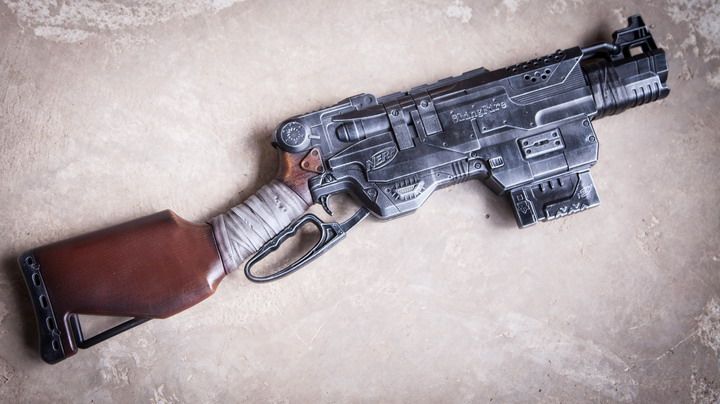 涂装nerf热火僵尸系列终结者软弹玩具枪a8773温彻斯特 科幻道具_7折