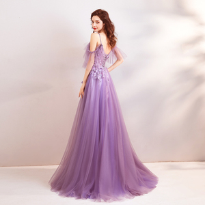 Wedding Clothes Purple Lavender Bride Annual Party Dresses 