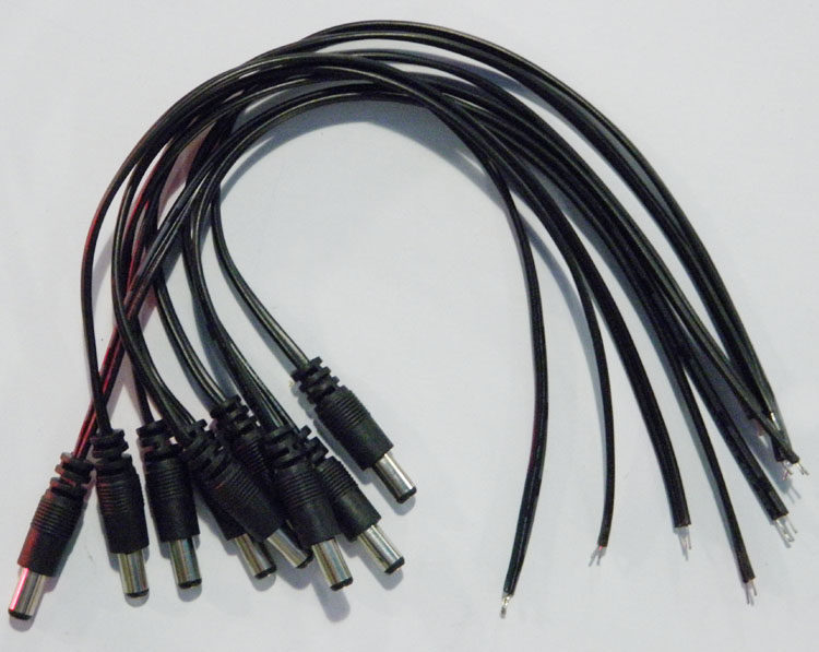 5*2.1监控摄像机插头线dc电源接头公线