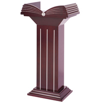 Solid wood podium high-end clubhouse restaurant welcome desk wooden European-style desk