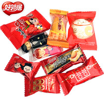 Good neighbor candy almond milk hard candy candy lollipop marshmallow corn jelly 500g bulk jujube