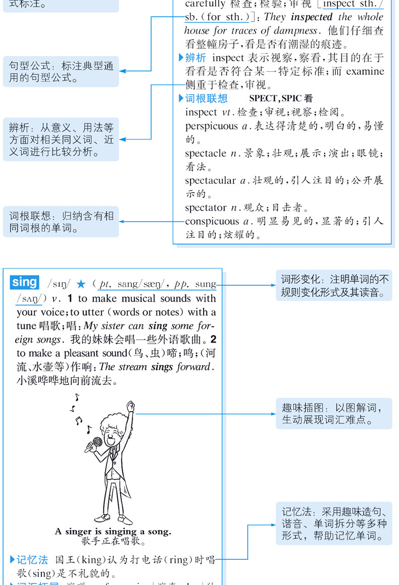 正版包邮 初中高中学生实用英汉汉英双解大词