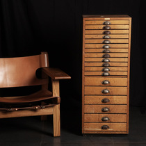 German 40s antique filing cabinet vintage retro collection multi-drawer cabinet Bauhaus style retro decoration spot