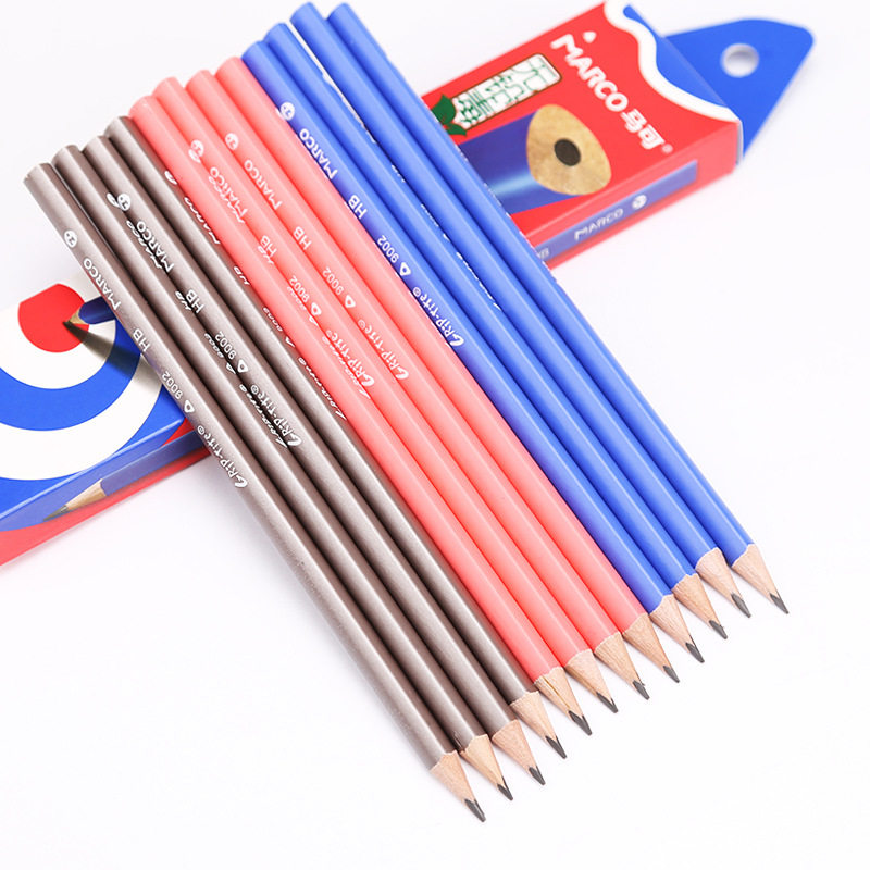 marco马可铅笔 三角小学生文具正姿安全无铅毒学生书写铅笔12支_7折