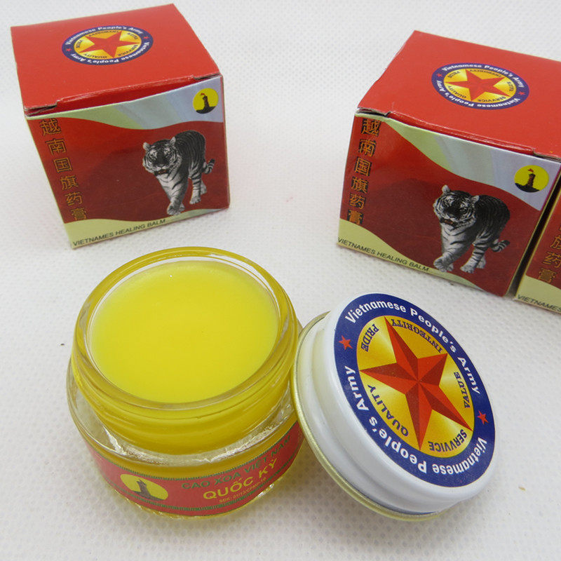 越南原装进口军膏 五角星红虎膏骨痛 虫咬蜂刺跌打损伤 3瓶包邮