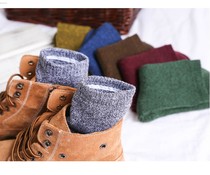 Mens winter plus suede thickened winter wool socks autumn and winter money for mens business midbarrel socks warm