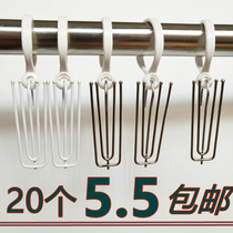 Curtain Hook Rings Hook Rings LIVE MOUTH HANGING RINGS STAINLESS STEEL FOUR PAWS HOOK CURTAIN OPENING RING CLIPS CLOU HOOK ACCESSORIES