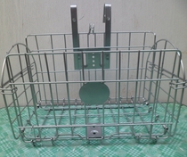 Bicycle basket hanging basket Iron frame folding basket Rear hanging basket Front hanging basket is convenient and practical