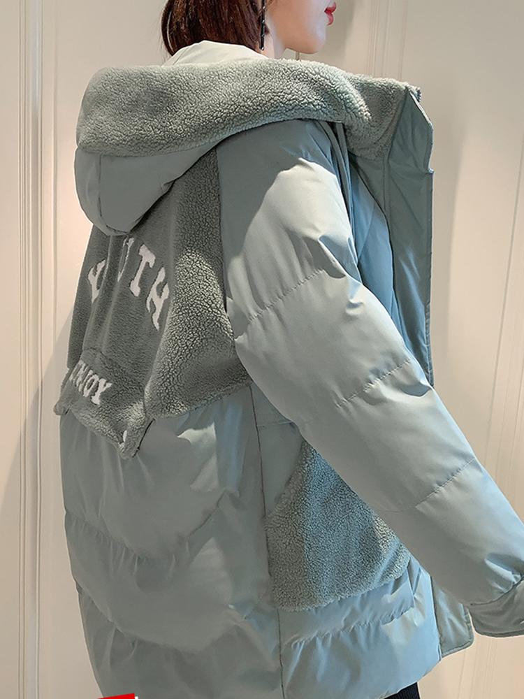 羽绒服怎么穿,短款+连帽+工装21