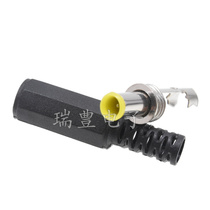 Samsung notebook power plug DC plug with pin yellow head 5 0*1 0 Head solder wire plug