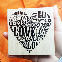 Woody Retro Seal Ultra Large Loving Seal Hand Ledger Diy Printed Pattern