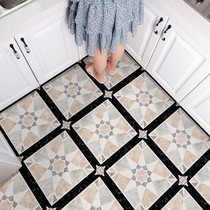 Toilet parquet self-adhesive floor tiles kitchen balcony waterproof stickers waterproof floor tiles wear-resistant non-slip living room stickers