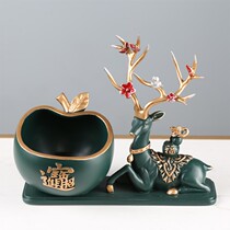 Nordic desktop light luxury lucky deer remote control storage ornament ornament key modern creative storage box