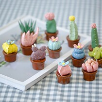 Multimeat Ceramic Pendulum furnishing Office Computer Desktop Creative Home Decorative Small Cacti