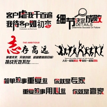 Inspirational wall stickers Office corporate culture wall First love dormitory creative office classroom background stickers wall stickers details