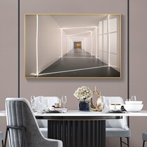 Dining room horizontal box decoration painting table restaurant modern simple wall mural painting restaurant Restaurant Hotel abstract hanging wall painting