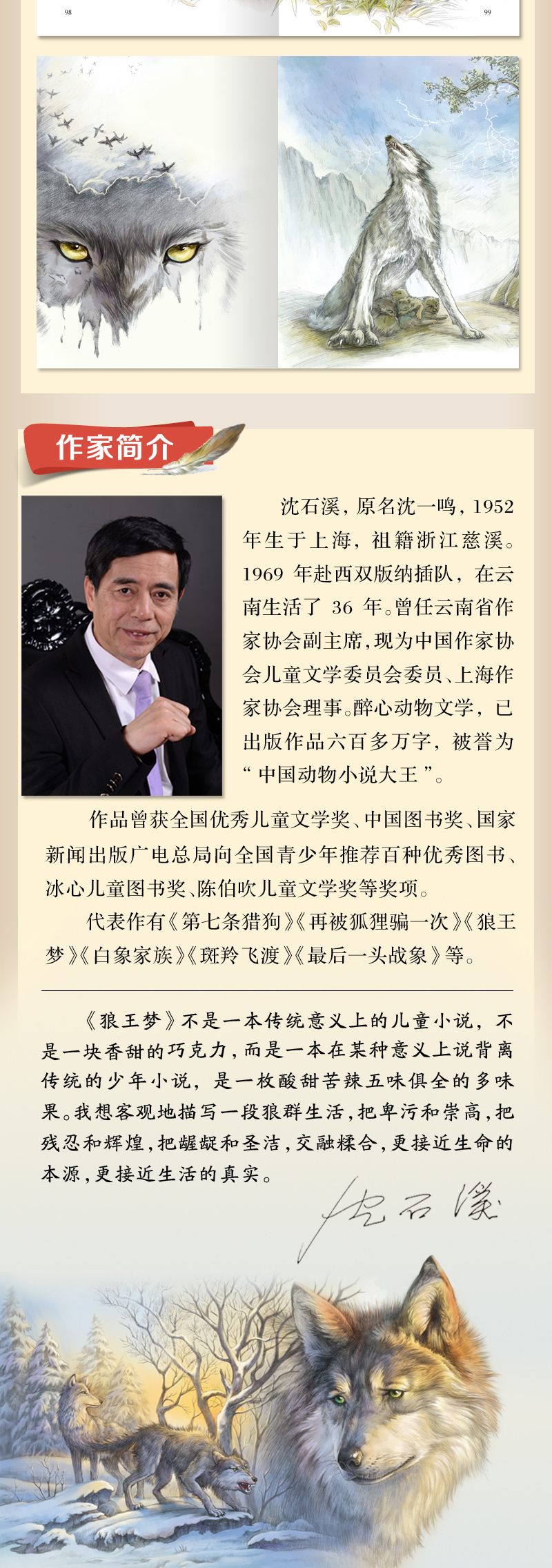 狼王梦正版包邮沈石溪 全套4册 全本经典六年级 动物小说全集 课外