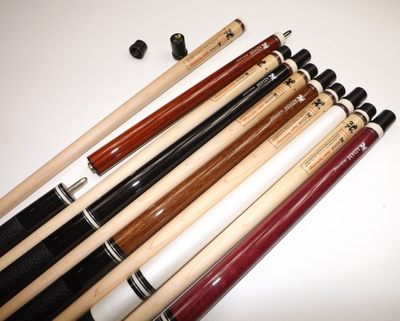 adamii 亚当冲跳杆花式九球杆手工枫木开球杆黑八16桌球杆套装_不打折