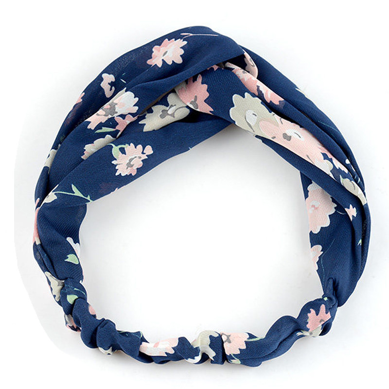 布艺碎花发带韩国头饰宽边个性欧美ins头巾甜美森女系chic风头箍
