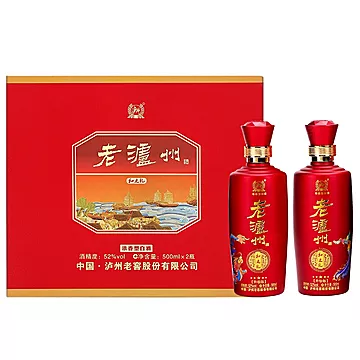 泸州老窖52度浓香型白酒500ml*2[1130元优惠券]-寻折猪