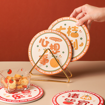 Kitchen heat insulation mat high face value waterproof and anti-stick pan mat high temperature resistant cup cushion table cushion bowl disc mat thickened for home