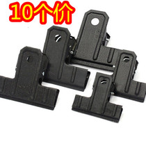 10 padded large black iron clip crepe lacquer ticket holder Black large clip ticket holder office black iron clip