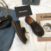 Small sun family chic retro small leather shoes women 2021 new student Korean version wild British jk uniform single shoes