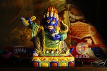 Kagyu school black robe Vajra big black sky two arms Mahagala guardian dharma Rub 05-003