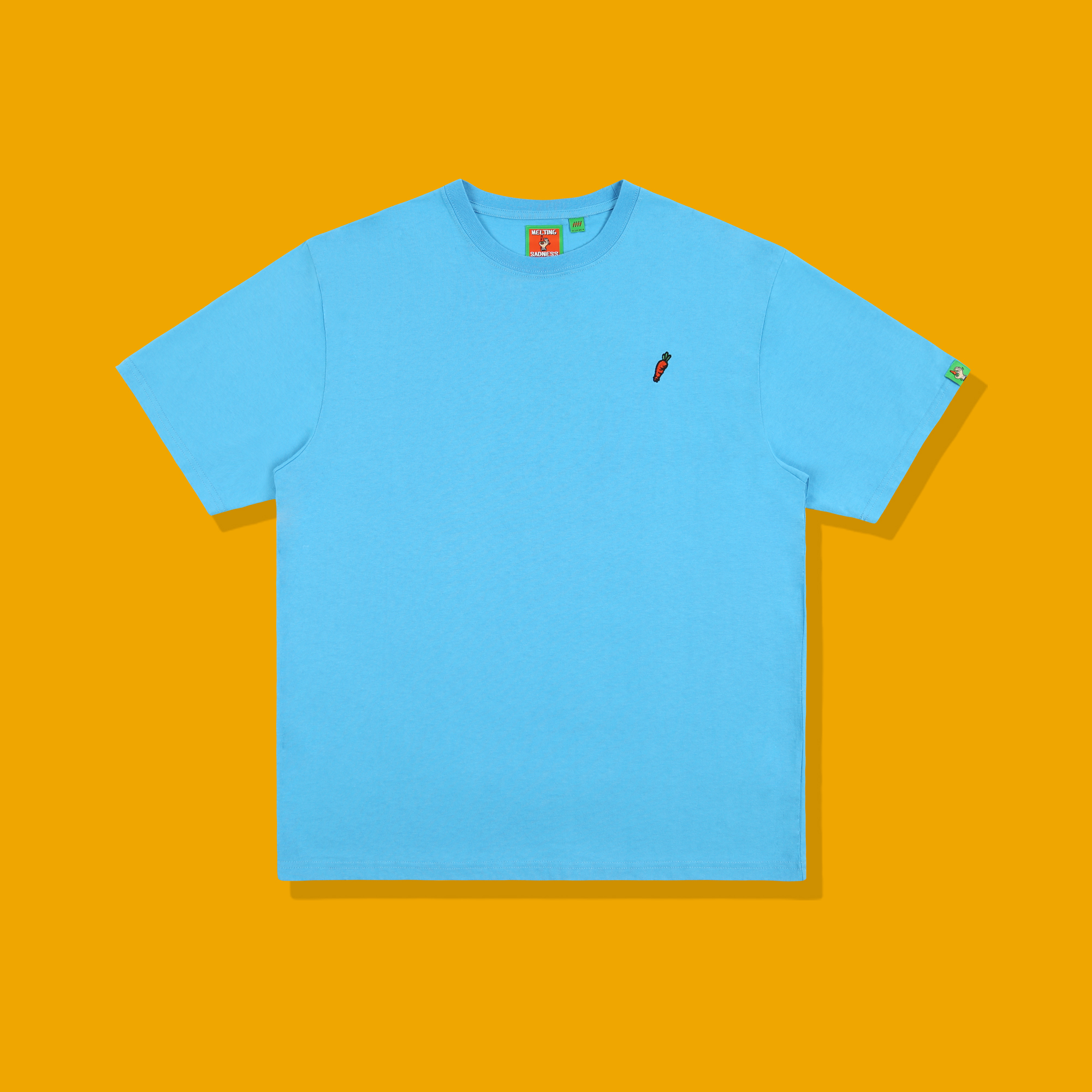 melting sadness(mtss)17ss carrot t-shirt 胡萝卜绣花短袖t恤_7折