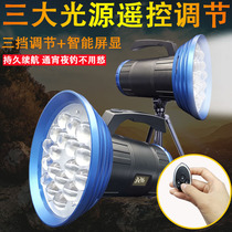 Fishing lights Night fishing lights High-power blue LED lights Strong light super bright wild fishing xenon high-power black pit laser gun