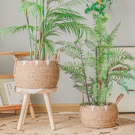 Nordic vine editor weaving flower pots edited flower basketball plants green planting pot house residential accommodation decorative garden decorative garden decoration Nordic vine editor weaving flower pots edited flower basketball plants green planting pot house residential accommodation decorative garden decorative garden decoration