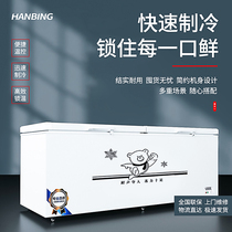 Chill Ice Large Freezer Freezer Commercial Horizontal Freezer Display Cabinet Refrigerated Chilled Large Capacity Freezer Stock Stocked Fridge